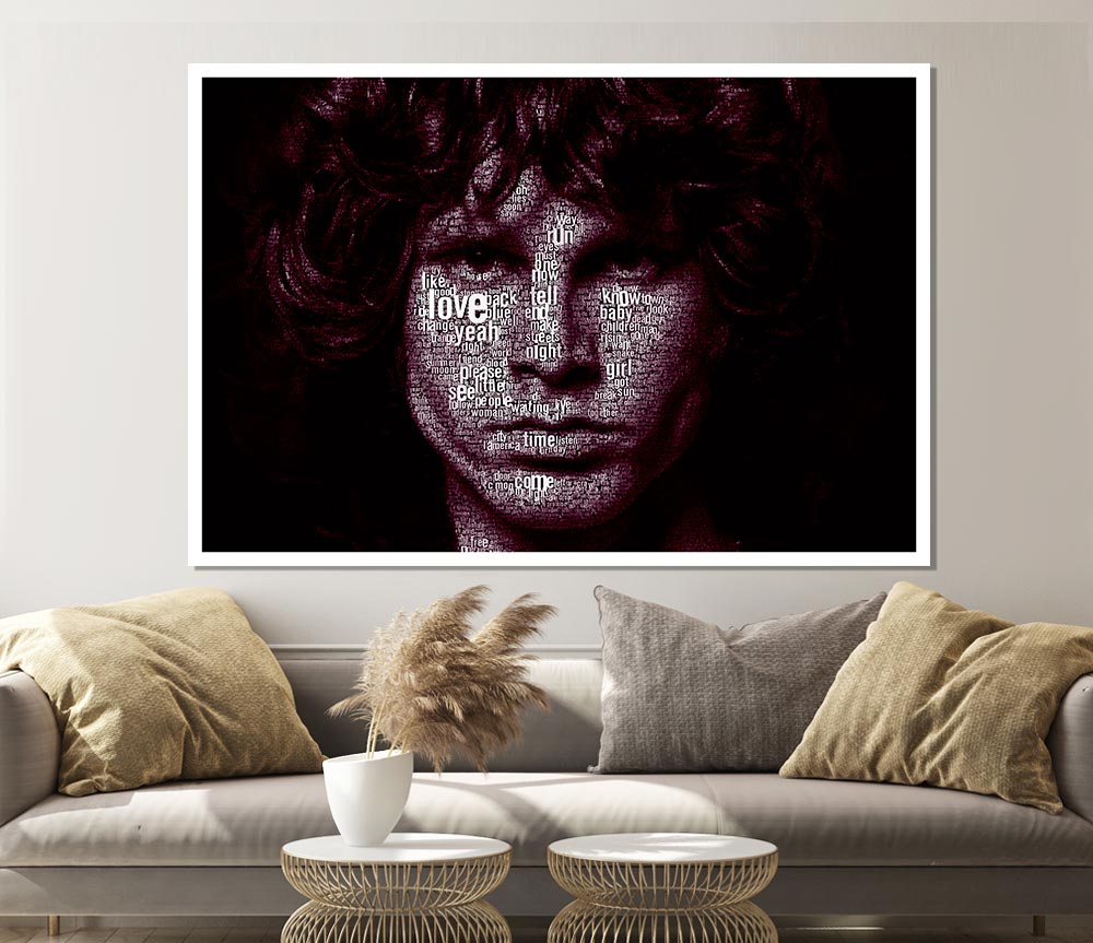 Jim Morrison Words Print Poster Wall Art