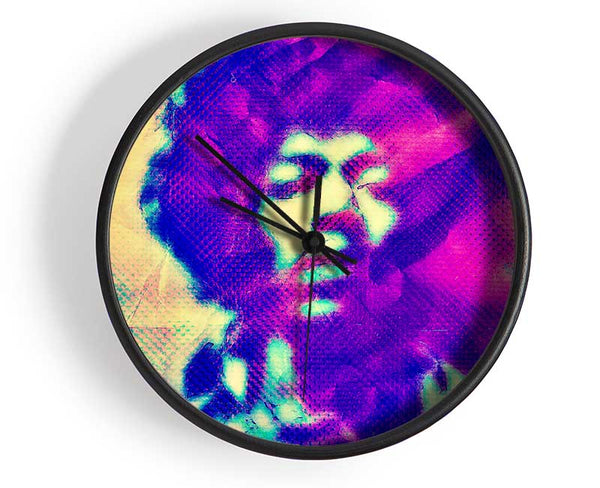 Jimi Hendrix Blur Clock - Wallart-Direct UK