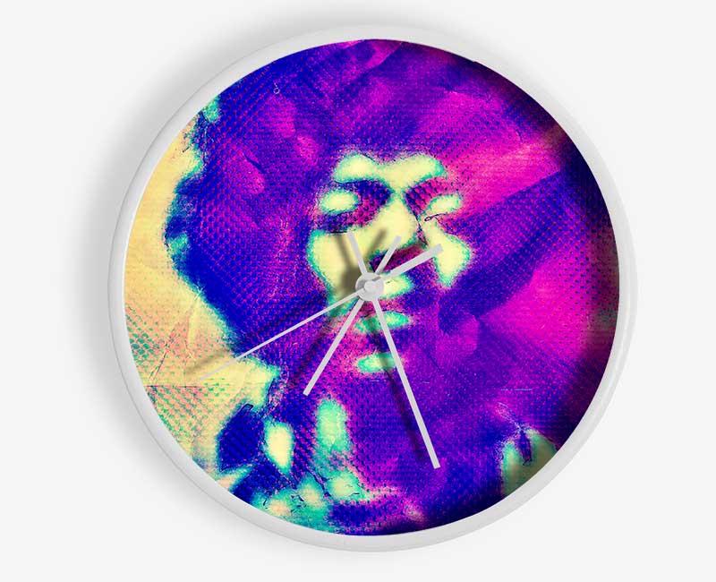 Jimi Hendrix Blur Clock - Wallart-Direct UK