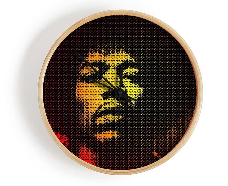 Jimi Hendrix Face Clock - Wallart-Direct UK