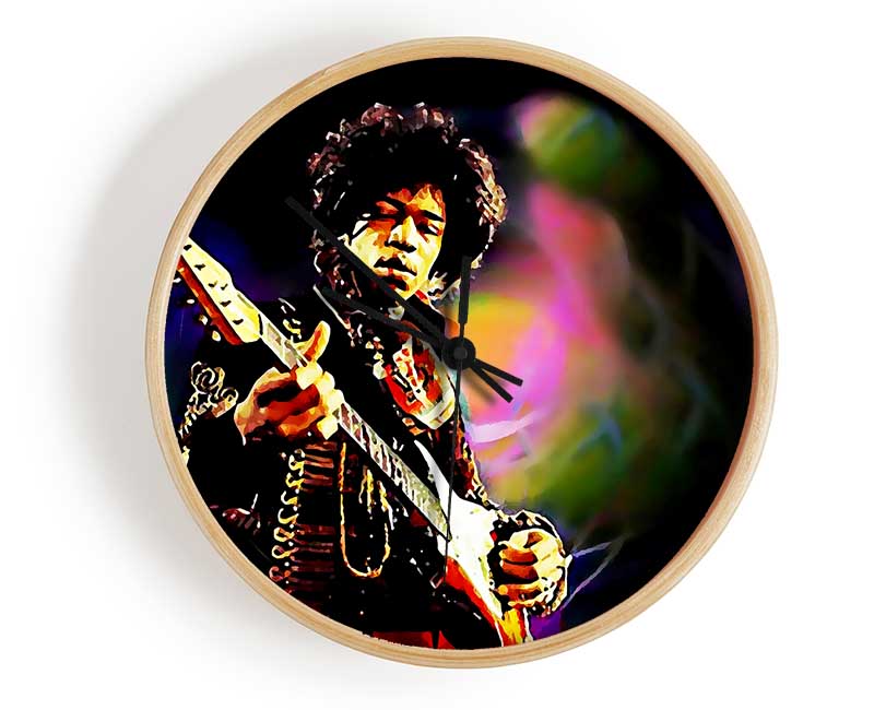 Jimi Hendrix Energy Field Clock - Wallart-Direct UK