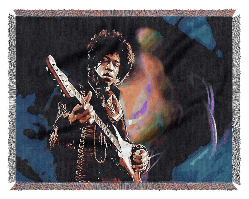 Jimi Hendrix Energy Field Woven Blanket