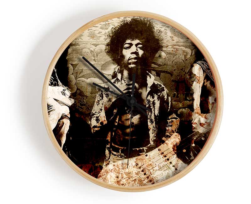 Jimi Hendrix Trio Clock - Wallart-Direct UK