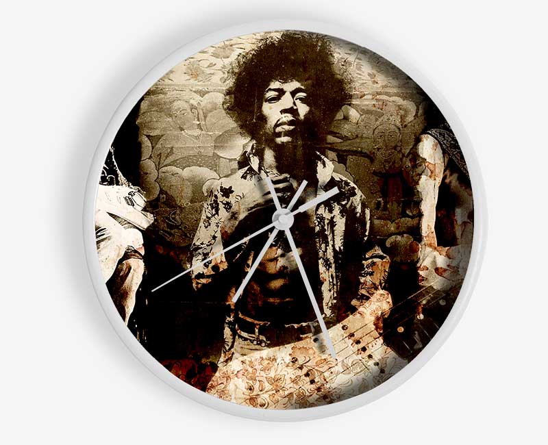 Jimi Hendrix Trio Clock - Wallart-Direct UK