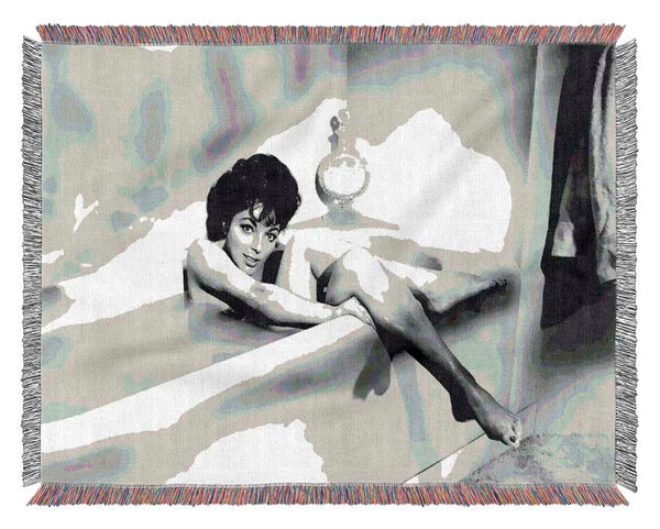 Joan Collins In The Tube Woven Blanket