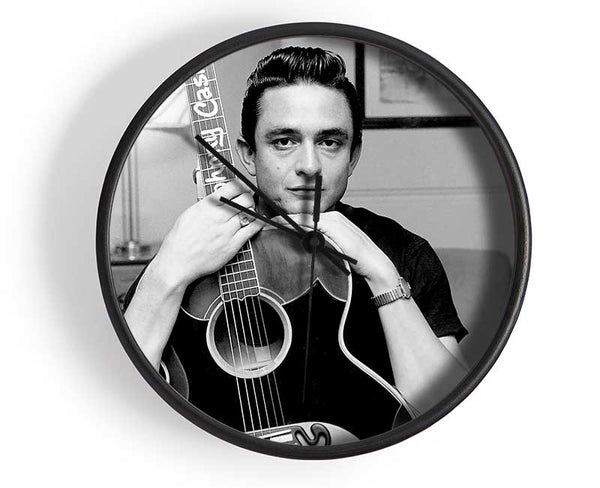 Johnny Cash Guitar Clock - Wallart-Direct UK