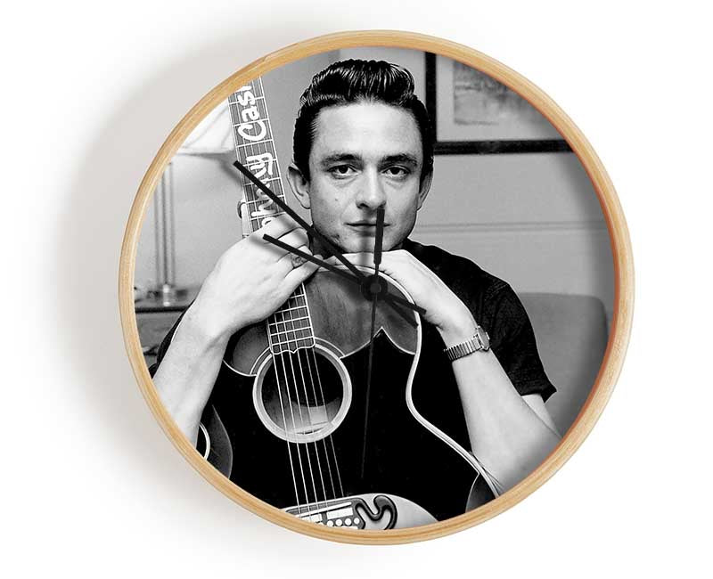 Johnny Cash Guitar Clock - Wallart-Direct UK