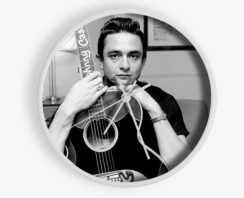 Johnny Cash Guitar Clock - Wallart-Direct UK