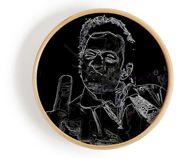 Johnny Cash Clock - Wallart-Direct UK