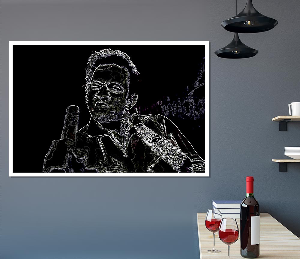 Johnny Cash Print Poster Wall Art