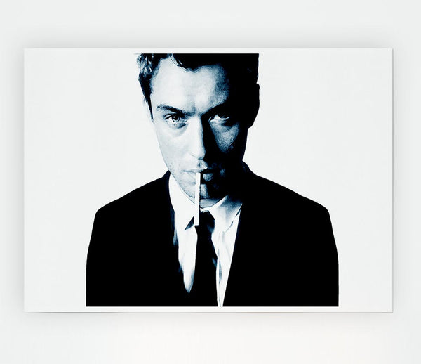 Jude Law Blue Print Poster Wall Art