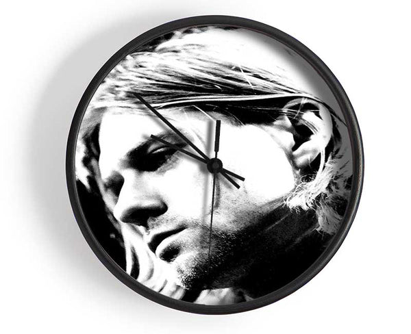 Kurt Cobain Face Clock - Wallart-Direct UK