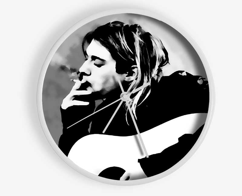 Kurt Cobain Guitar Smoke Clock - Wallart-Direct UK