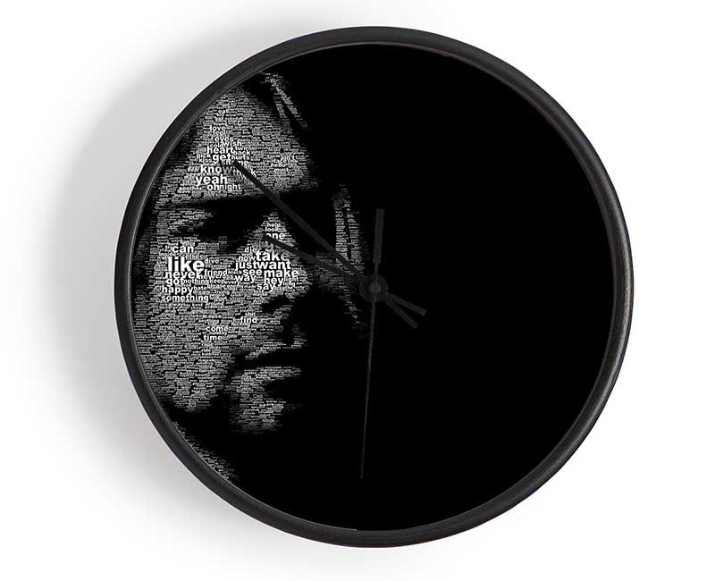 Kurt Cobain Portrait Clock - Wallart-Direct UK