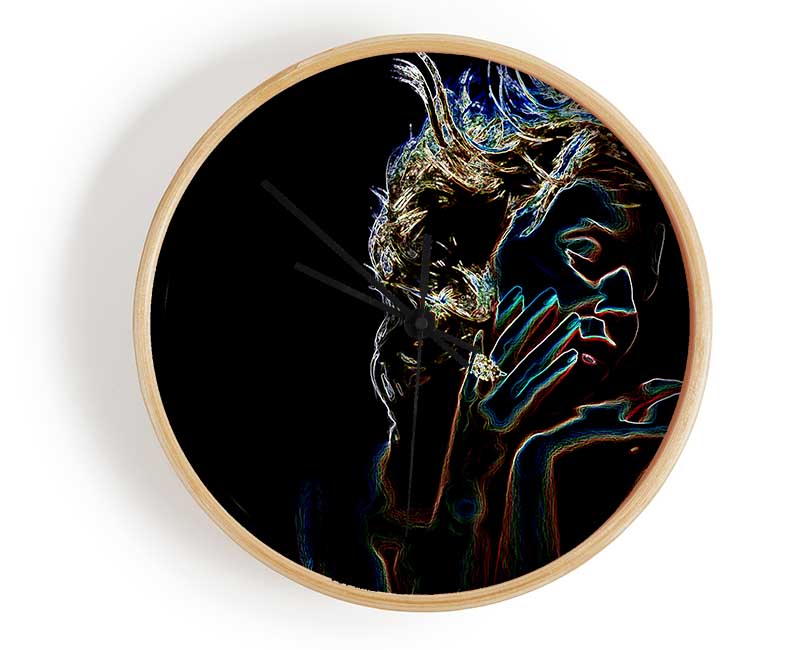 Kylie Minogue Psychedelic Clock - Wallart-Direct UK