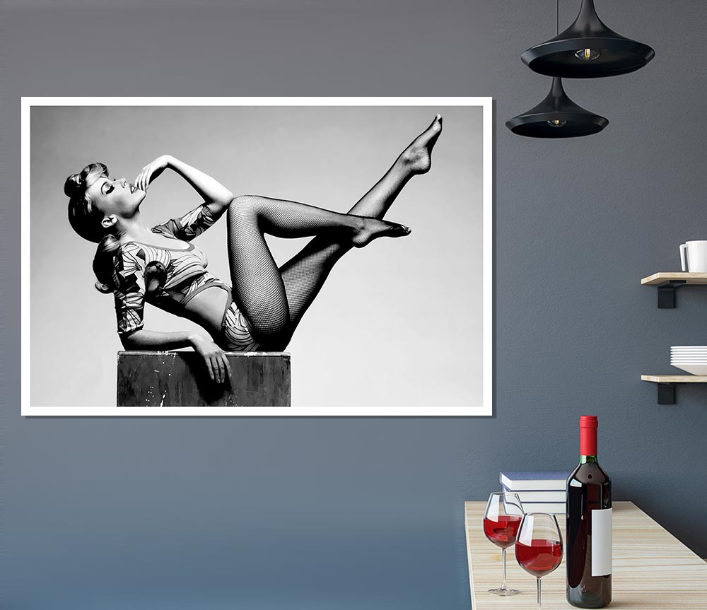 Kylie Minogue Legs B N W Print Poster Wall Art