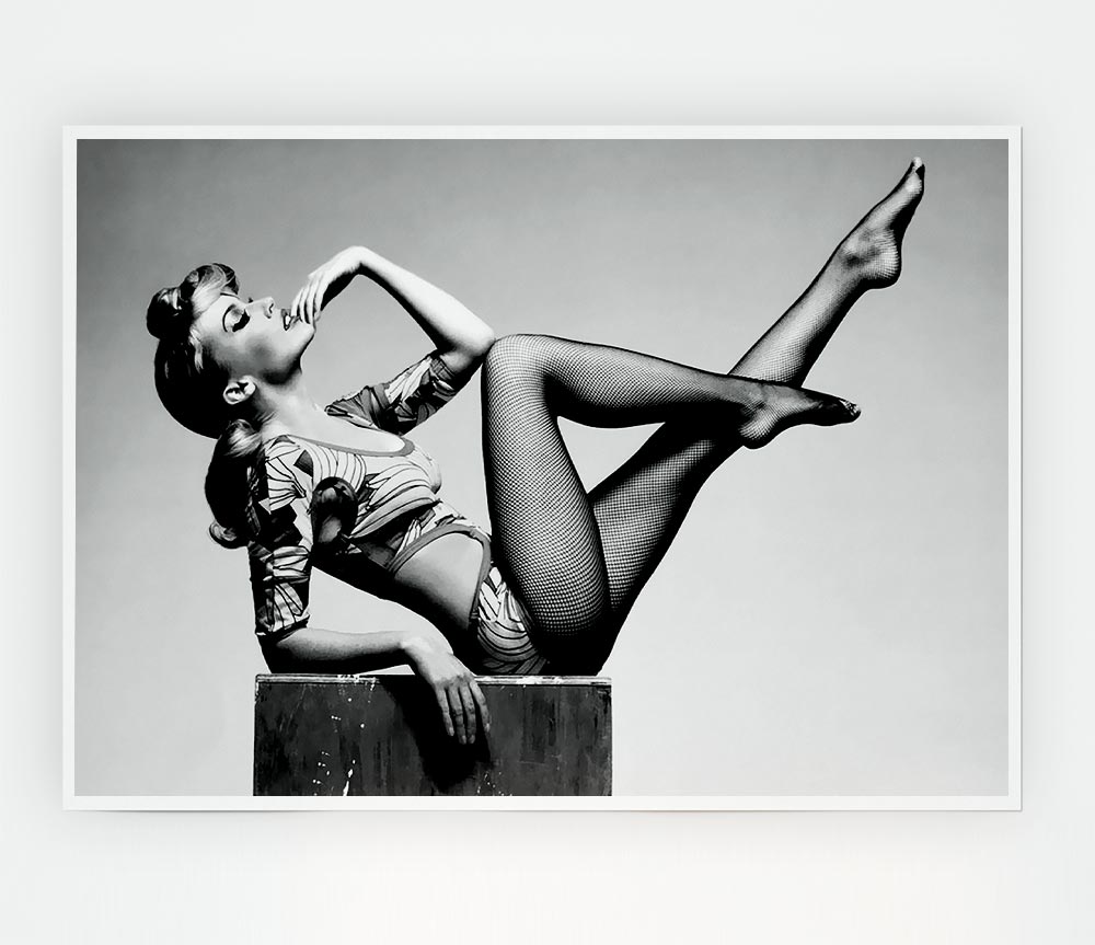 Kylie Minogue Legs B N W Print Poster Wall Art