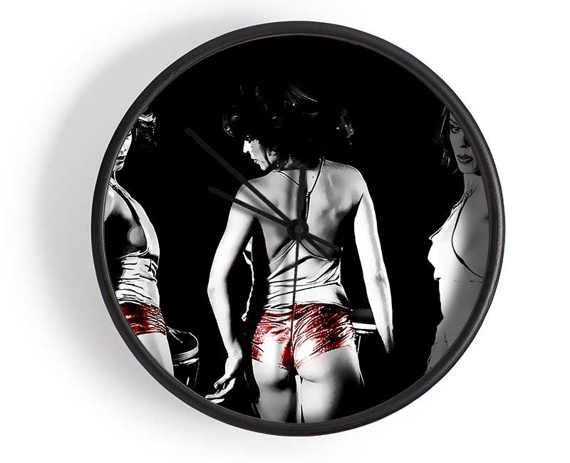 Kylie Minogue Red Hot Pants Clock - Wallart-Direct UK