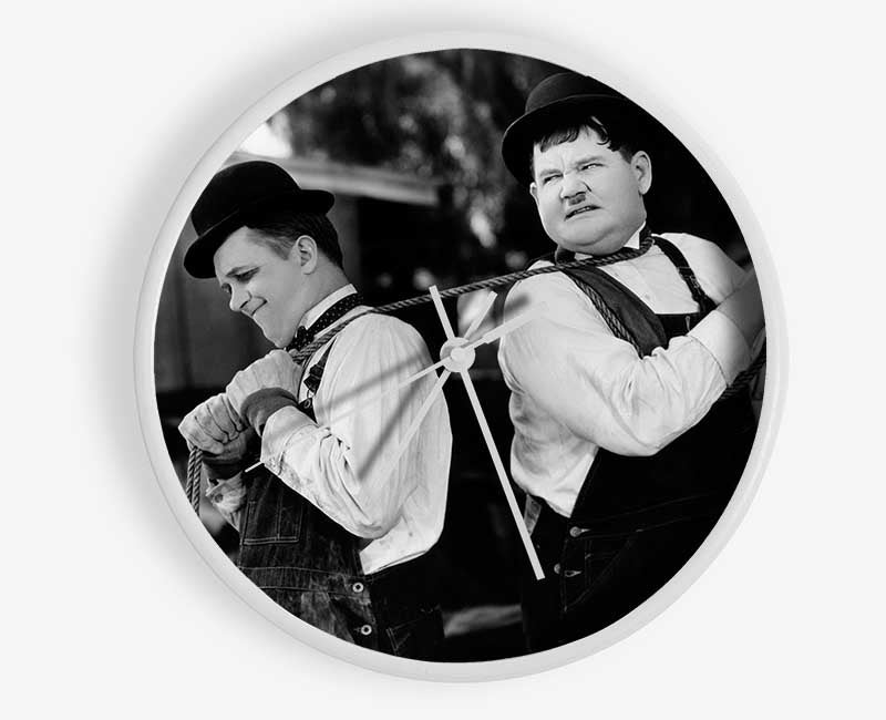 Laurel And Hardy Heave Clock - Wallart-Direct UK