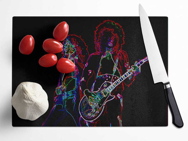 Led Zepplin Glass Chopping Board