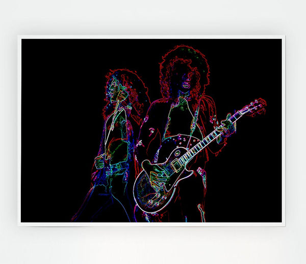 Led Zepplin Print Poster Wall Art