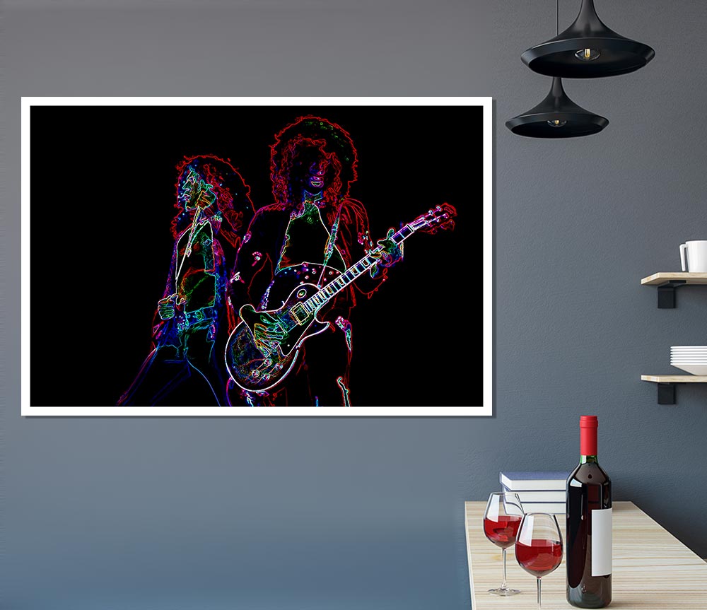 Led Zepplin Print Poster Wall Art