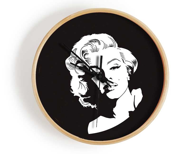 Marilyn Monroe Biography Clock - Wallart-Direct UK