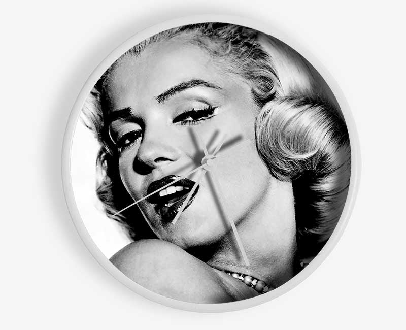 Marilyn Monroe Black And White Clock - Wallart-Direct UK