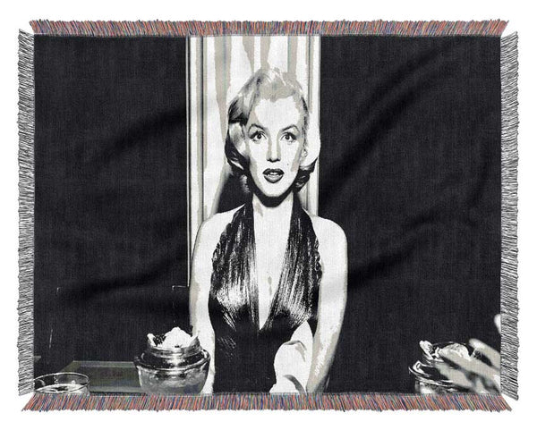 Marilyn Monroe Dinner Table Woven Blanket