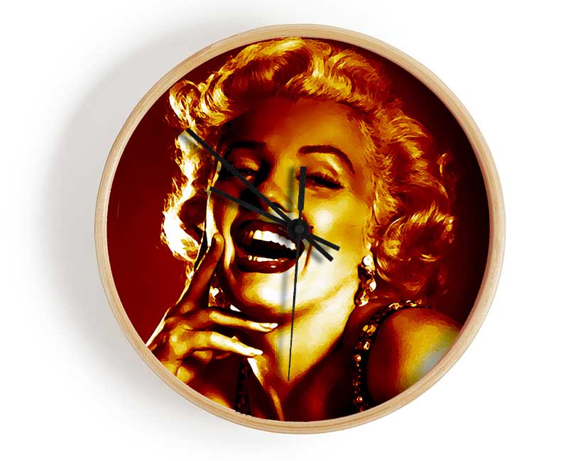 Marilyn Monroe Gold Clock - Wallart-Direct UK