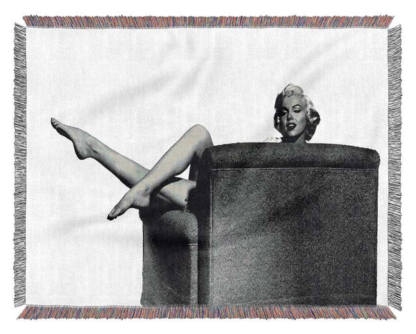 Marilyn Monroe Legs Woven Blanket