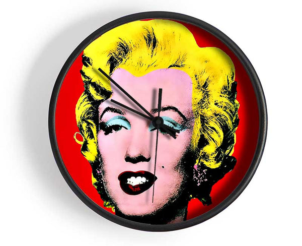 Marilyn Monroe Red Clock - Wallart-Direct UK