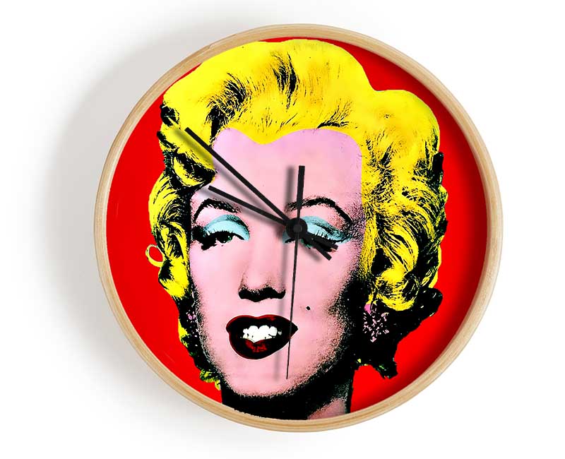 Marilyn Monroe Red Clock - Wallart-Direct UK