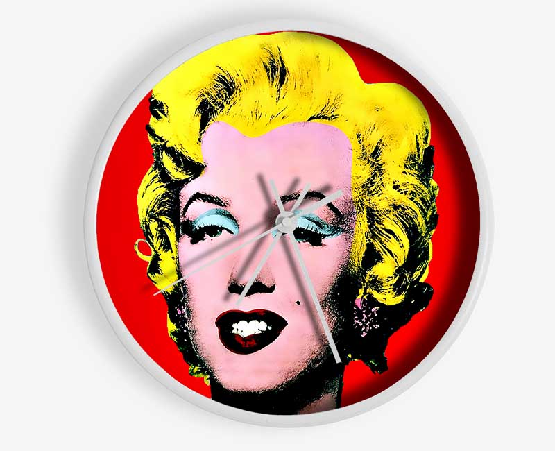 Marilyn Monroe Red Clock - Wallart-Direct UK