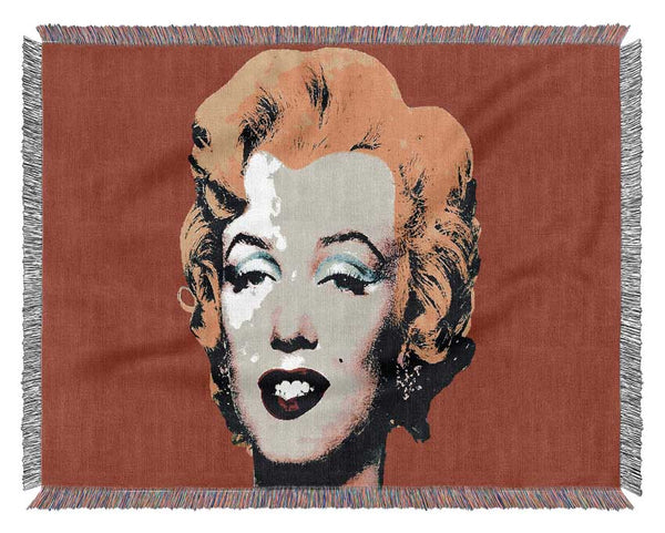 Marilyn Monroe Red Woven Blanket