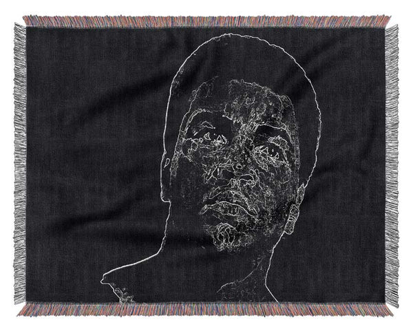 Muhammad Ali Face Woven Blanket