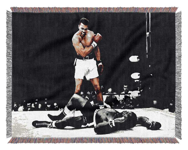 Muhammad Ali Knock Down Woven Blanket