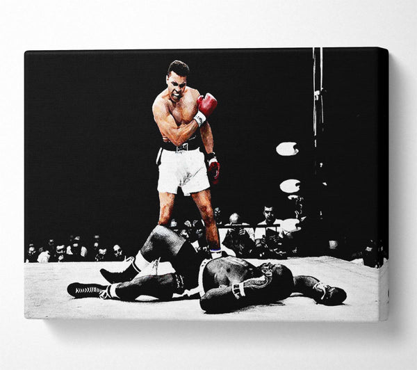 Picture of Muhammad Ali Knock Down Canvas Print Wall Art