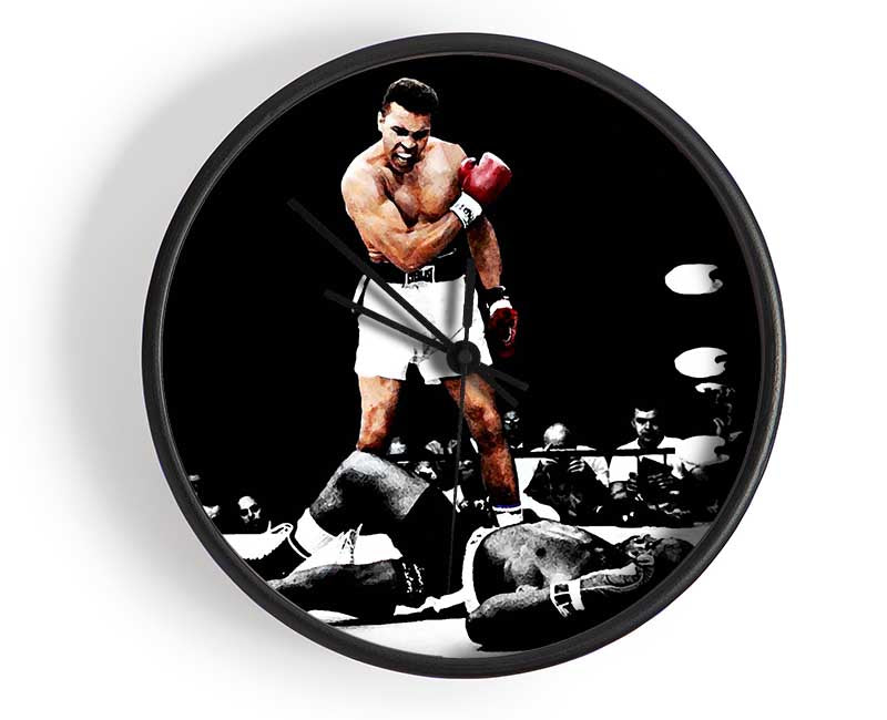 Muhammad Ali Knock Down Clock - Wallart-Direct UK