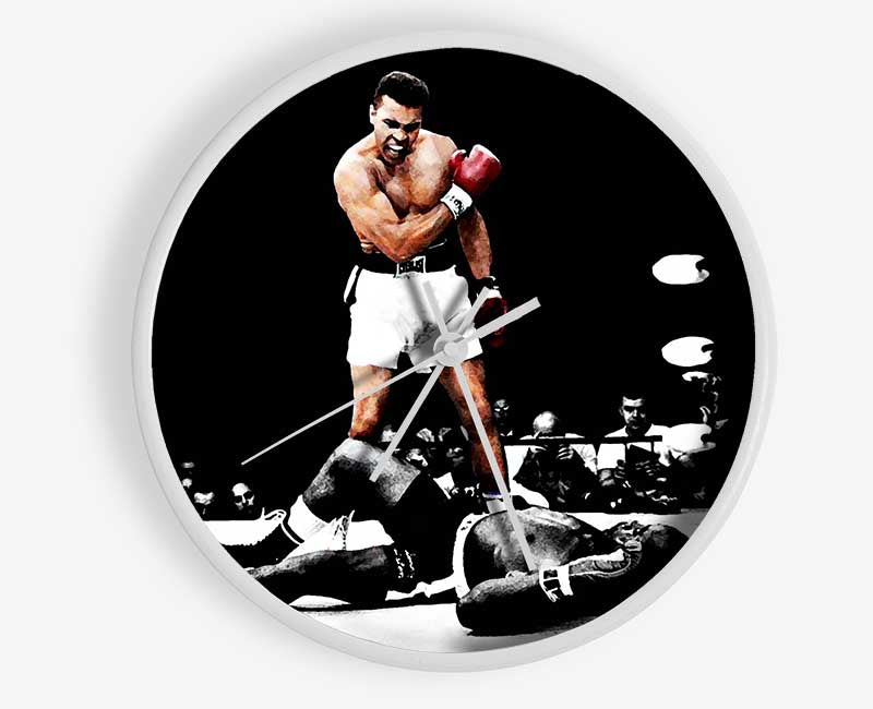 Muhammad Ali Knock Down Clock - Wallart-Direct UK