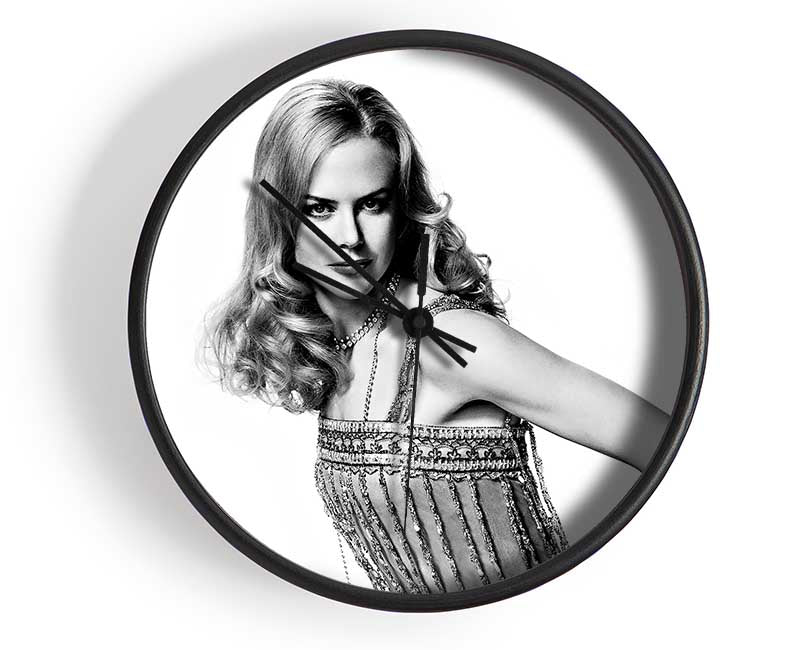 Nicole Kidman B n W Clock - Wallart-Direct UK