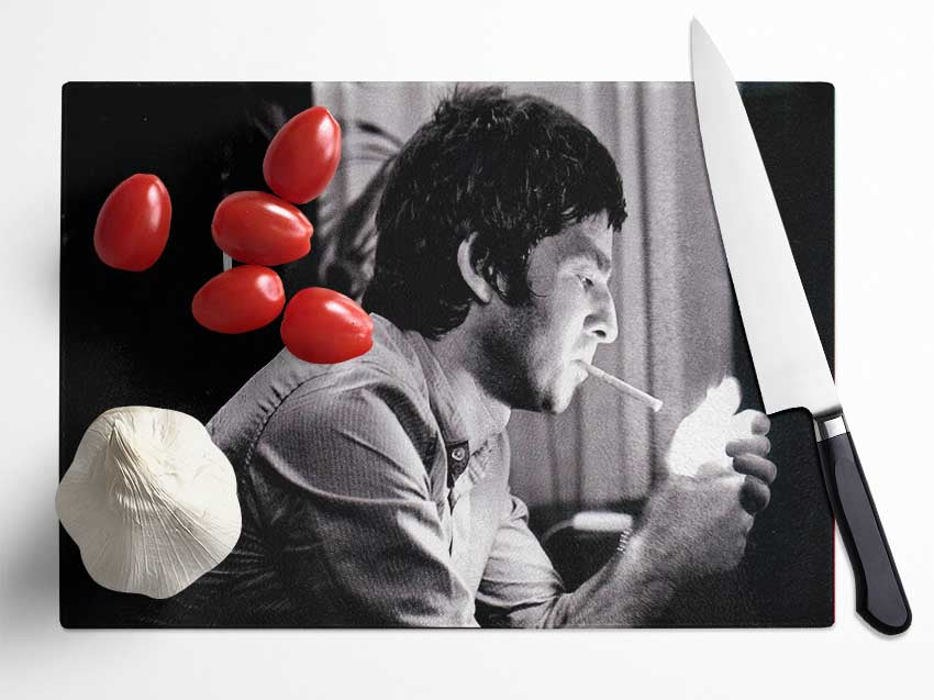 Noel Gallagher Light Glass Chopping Board