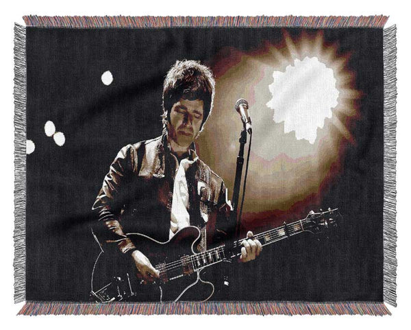 Noel Gallagher Oasis Sepia Woven Blanket