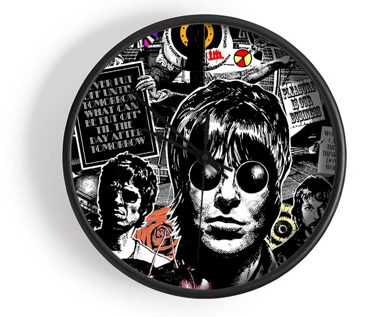 Oasis Collage Clock - Wallart-Direct UK