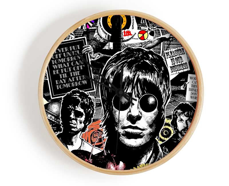 Oasis Collage Clock - Wallart-Direct UK