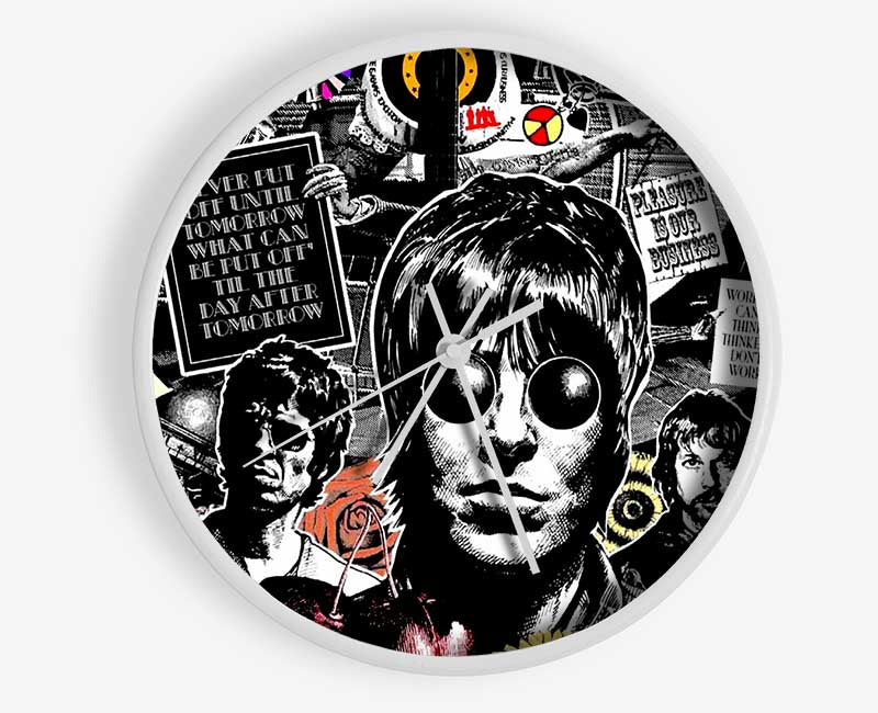 Oasis Collage Clock - Wallart-Direct UK