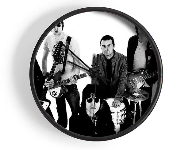 Oasis With There Instruments Clock - Wallart-Direct UK