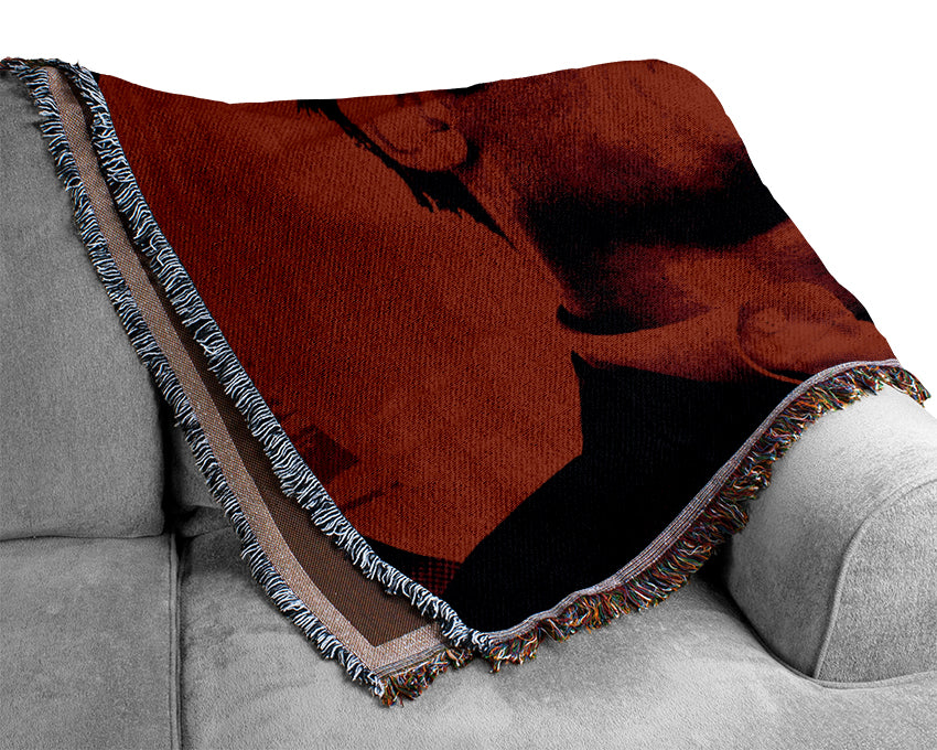 Oceans Eleven Brad Pitt Woven Blanket