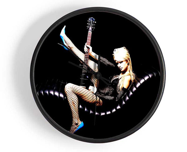 Paris Hilton Guitar Clock - Wallart-Direct UK