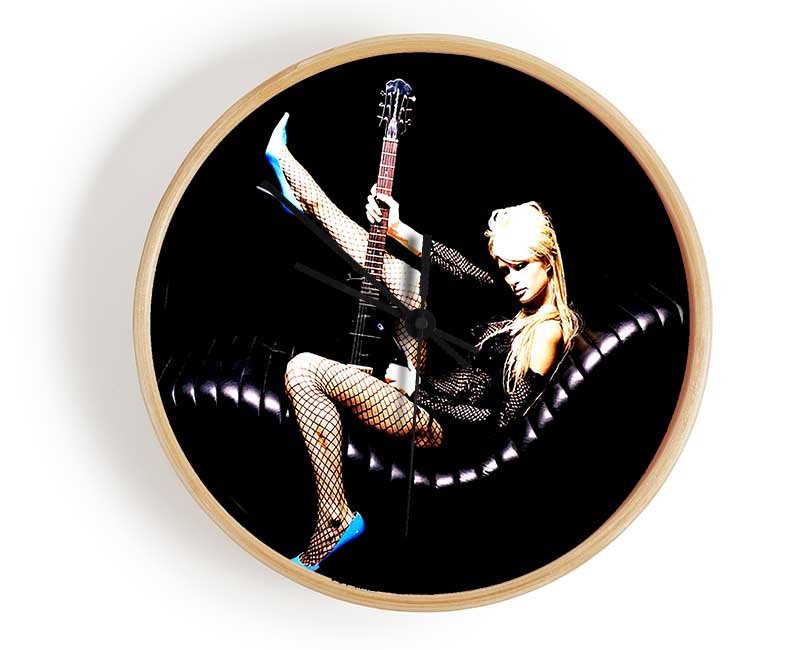 Paris Hilton Guitar Clock - Wallart-Direct UK